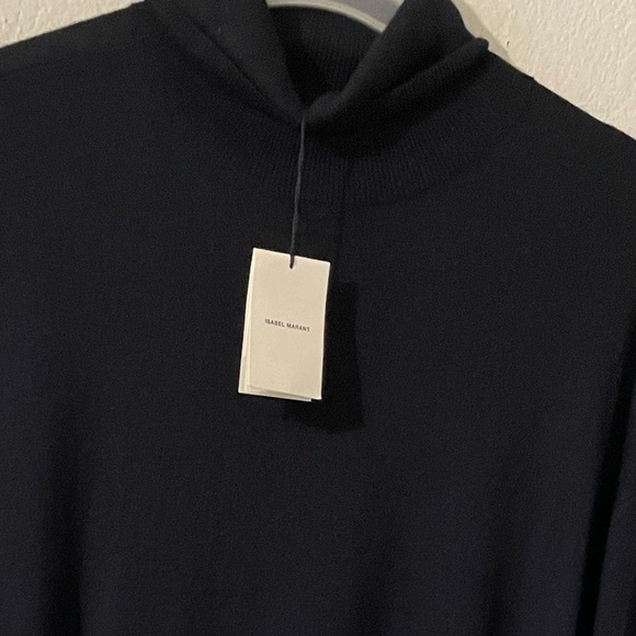 NWT Isabel Marant Roll Neck Knot Detailed Mini Dress - Picture 7 of 8